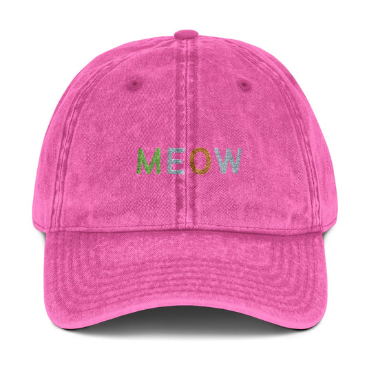 Vintage Cap - MEOW