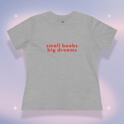 Small Boobs, Big Dreams | Baby Tee - The Meow Meow Club