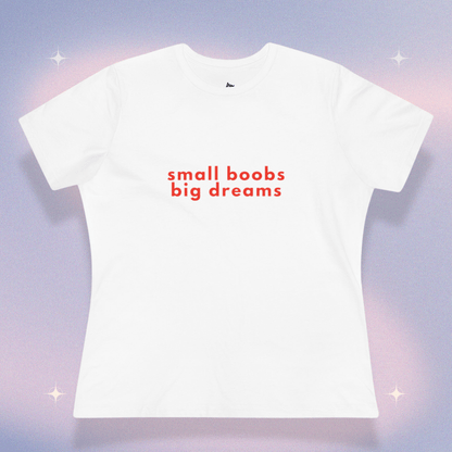 Small Boobs, Big Dreams | Baby Tee - The Meow Meow Club