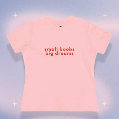 Small Boobs, Big Dreams | Baby Tee - The Meow Meow Club