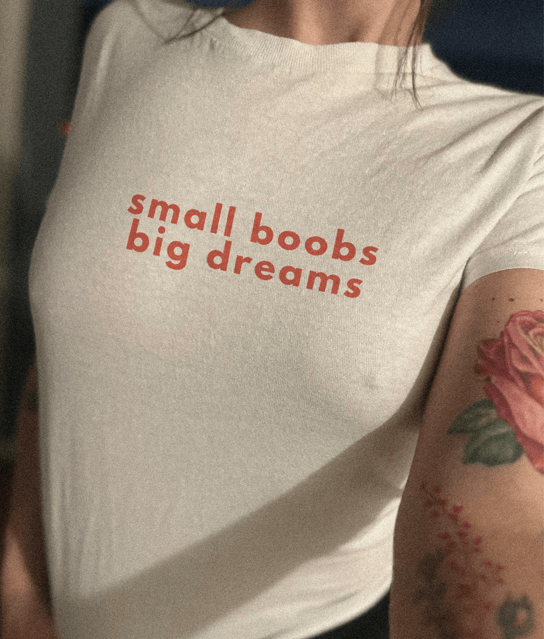 Small Boobs, Big Dreams | Baby Tee - The Meow Meow Club